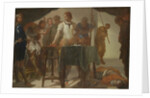 Mucius Scaevola Confronting King Porsenna by Bernardo Cavallino