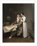 The Geography Lesson (Portrait of Monsieur Gaudry and His Daughter) by Louis-Léopold Boilly
