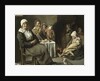 Peasant Interior with an Old Flute Player by Louis Le Nain