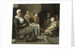 Peasant Interior with an Old Flute Player by Louis Le Nain