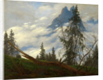 Mountain Peak with Drifting Clouds by Caspar David Friedrich