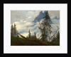 Mountain Peak with Drifting Clouds by Caspar David Friedrich
