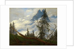 Mountain Peak with Drifting Clouds by Caspar David Friedrich