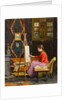Girl Painter and Her Studio by Halil Pasha