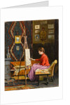 Girl Painter and Her Studio by Halil Pasha