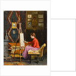 Girl Painter and Her Studio by Halil Pasha