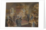 Sprinkling the hops (study) by Konstantin Yegorovich Makovsky
