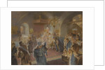 Sprinkling the hops (study) by Konstantin Yegorovich Makovsky