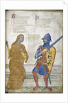 Prudence and Justice (From Regia Carmina by Convenevole da Prato) by Pacino di Buonaguida