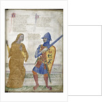 Prudence and Justice (From Regia Carmina by Convenevole da Prato) by Pacino di Buonaguida
