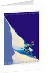Official poster for the XX Olympic Winter Games 2006 in Turin by Stefano Riboli