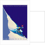 Official poster for the XX Olympic Winter Games 2006 in Turin by Stefano Riboli