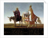 Christ on a donkey, the pope on horseback by Anonymous
