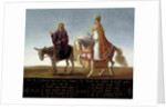 Christ on a donkey, the pope on horseback by Anonymous