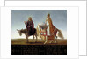 Christ on a donkey, the pope on horseback by Anonymous