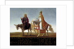 Christ on a donkey, the pope on horseback by Anonymous