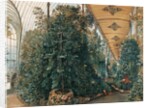 Interior of the Palm House of Lednice Palace by Rudolf von Alt