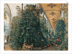 Interior of the Palm House of Lednice Palace by Rudolf von Alt