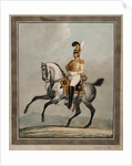 Dragoon officer of the Royal Saxon Army by Alexander Ivanovich Sauerweid