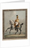 Dragoon officer of the Royal Saxon Army by Alexander Ivanovich Sauerweid