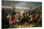 Duke Erich von Calenberg rescues Emperor Maximilian in the Battle at Regensburg in 1504 by Johann Christian Riepenhausen
