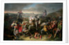 Duke Erich von Calenberg rescues Emperor Maximilian in the Battle at Regensburg in 1504 by Johann Christian Riepenhausen
