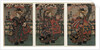 Courtesans Shigeoka, Sugatano and Hanamurasaki. Triptych by Anonymous