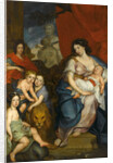 Portrait of Queen Marie Casimire with children by Jerzy Siemiginowski-Eleuter