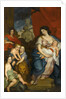 Portrait of Queen Marie Casimire with children by Jerzy Siemiginowski-Eleuter