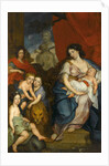 Portrait of Queen Marie Casimire with children by Jerzy Siemiginowski-Eleuter