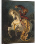 Rider Attacked by a Jaguar by Eugène Delacroix