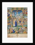 The Crucifixion with Six Scenes from the Passion of Christ by Master of Jacques de Besançon