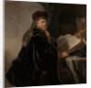 A Scholar Seated at a Desk (Scholar at his Study) by Rembrandt van Rhijn