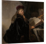 A Scholar Seated at a Desk (Scholar at his Study) by Rembrandt van Rhijn