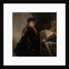 A Scholar Seated at a Desk (Scholar at his Study) by Rembrandt van Rhijn