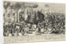 Saint Catherine protects Charles IV during the Pisan popular revolt in May 1355 by Matthäus Küsel
