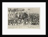 Saint Catherine protects Charles IV during the Pisan popular revolt in May 1355 by Matthäus Küsel