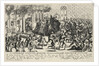 Saint Catherine protects Charles IV during the Pisan popular revolt in May 1355 by Matthäus Küsel
