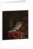Still life with musical instruments and books (Vanitas) by Jan Vermeulen