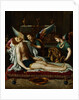 The Body of Christ Anointed by Two Angels by Alessandro Allori