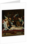 The Body of Christ Anointed by Two Angels by Alessandro Allori