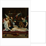 The Body of Christ Anointed by Two Angels by Alessandro Allori