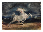 Horse Frightened by Lightning by Eugène Delacroix
