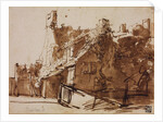 Farmhouse in Sunlight by Rembrandt van Rhijn