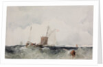 At the English Coast by Richard Parkes Bonington