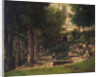 The Spring in Fouras (A painter and his model) by Gustave Courbet