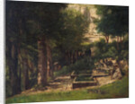 The Spring in Fouras (A painter and his model) by Gustave Courbet