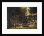 The Spring in Fouras (A painter and his model) by Gustave Courbet