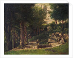 The Spring in Fouras (A painter and his model) by Gustave Courbet
