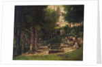 The Spring in Fouras (A painter and his model) by Gustave Courbet